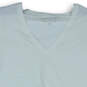 Womens White Short Sleeve V-Neck Straight Hem Pullover T-Shirt Size XS image number 3