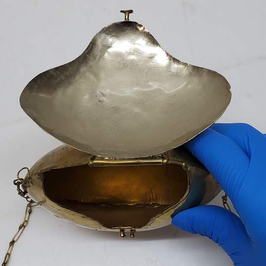 Buy the Vintage Purse Brass Clam Shell