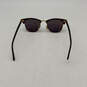 Mens 51021 Brown Blue Half Frame UV Protection Clubmaster Sunglasses image number 2