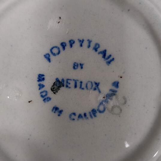 7pc Set of Poppytrails Provincial Blue Ceramic Mugs image number 4