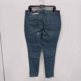 I.N.C. Women's Blue Core Denim Mid Rise Skinny Jeans Size 16 with Tag alternative image