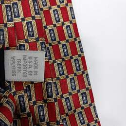 Pierre Cardin Men's Red/Blue/Gold 100% Silk Tie X-Long alternative image