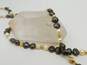 14k Yellow Gold Textured Bead Pearl Necklace 42.1g image number 3