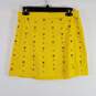 J Crew Women Yellow Sequin Skirt 6  NWT image number 1