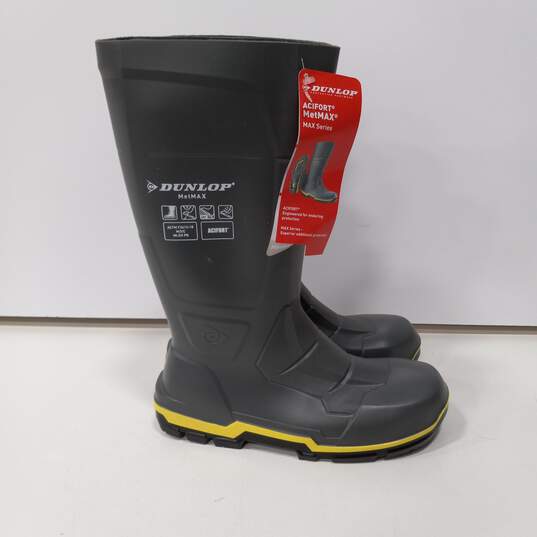 Dunlop Men's Waterproof Grey Wading Boots Size 11 image number 4