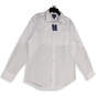 NWT Mens White Stretch Wrinkle-Resistant Slim Fit Button-Up Shirt Size L image number 1