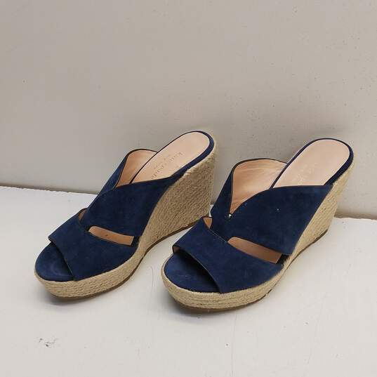 Kate Spade Tropez Blue Wedge Espadrilles Sandals Women's Size 6.5B image number 4