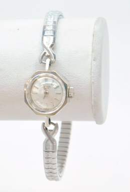 Ladies Vintage Universal Geneve 14K White Gold Case 17 Jewels Swiss Wrist Watch 12.6g alternative image