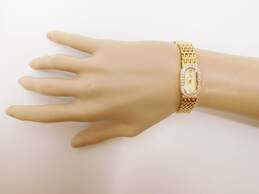 Women's Bulova 0.25 CTTW Diamond Bezel Gold Tone Watch alternative image
