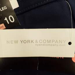 New York & Company Women Blue Dress Pants Sz 10 NWT alternative image