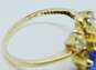10K Yellow Gold Simulated Birthstone Mother's Ring 3.4g image number 4