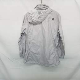 Marmot Light Gray Nylon Hooded Full Zip Jacket WM Size L alternative image