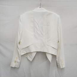 NWT WM's Bcbgmax Azria Off White Formal Polyester & Rayon Lining Jacket Size L alternative image