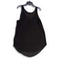Womens Black Sleeveless Round Neck Pullover Tank Top Size XL image number 2