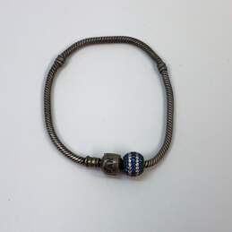 Designer Pandora 925 ALE Sterling Silver Snake Chain Charm Bracelet alternative image