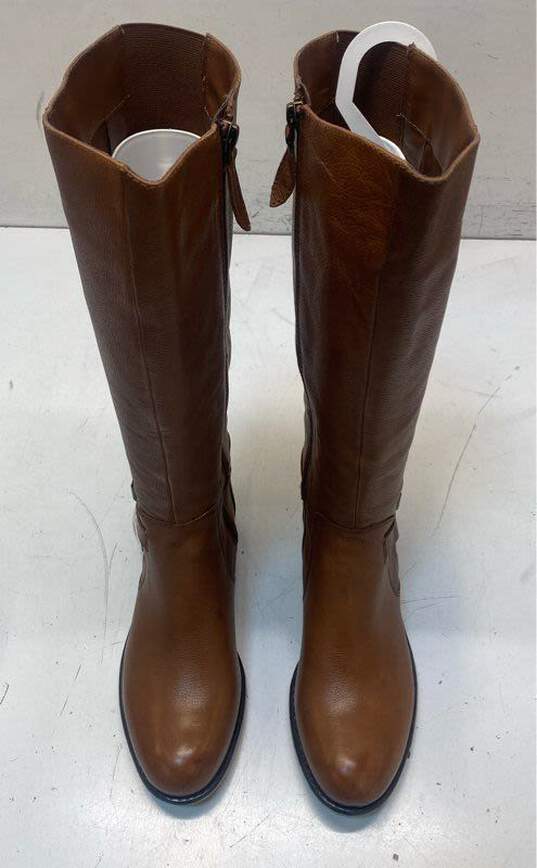 Franco Sarto Pristine Brown Riding Boots Women's Size 9 image number 5