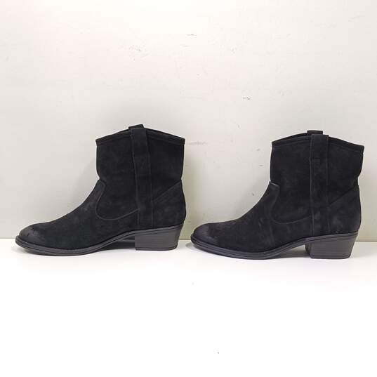 Fosco Women's Black Suede Ankle Boots Size 9.5 image number 3