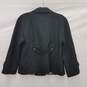 Faconnable WM's Double Breast Button Black Wool & Nylon Blended Jacket  Size 38 image number 2