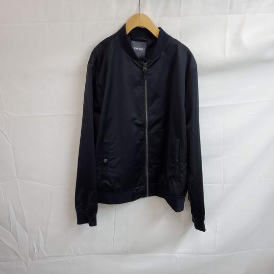 Bonobos Navy Blue Satin Full Zip Jacket MN Size L NWT image number 1