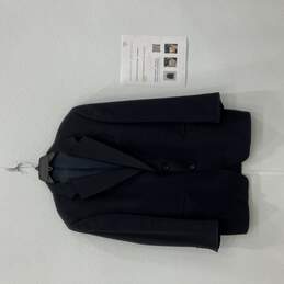 Burberry Mens Black Long Sleeve Single Breasted Two-Button Blazer Sz 44R w/ COA alternative image