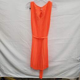 NWT Banana Republic WM's Peach Pleated Tie Waist Summer Dress Size 6 alternative image