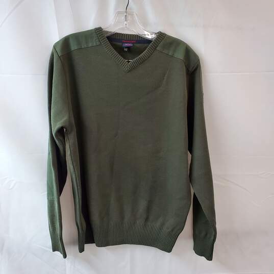Size Small Olive Wool Blend Pullover - Tags Attached image number 1