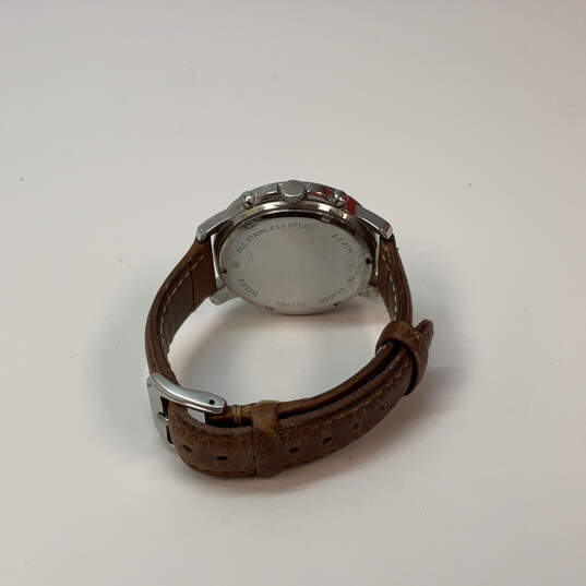 Designer Fossil Gwynn ES-4038 Silver-Tone Stainless Steel Analog Wristwatch image number 4