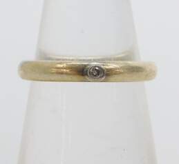 Tiffany & Co. 925 Elsa Peretti Diamond Accent Band Ring 2.5g