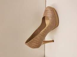 Women's Cole Haan & Nike Air  Snake Skin Platform Heels, Nude Tan, Size 7.5 alternative image