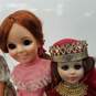 Vintage Large Plastic Dolls Mixed Lot w/ 15 Inch Queen & 2x 18 Inch Victorian Dress Dolls image number 8