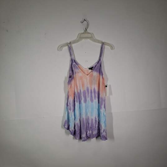 NWT Womens Tie-Dye Sleeveless V-Neck Pullover Camisole Tank Top Size 1 image number 1