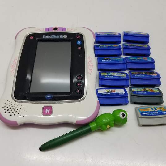 Vtech InnoTab 2S Educational Game System w/11 Games For Parts/Repair image number 1