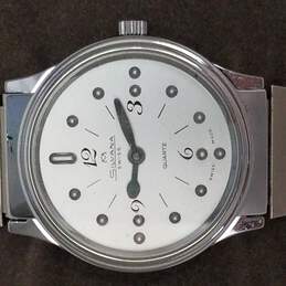 Silvana 9042 Silver Toned Swiss Made Quartz Watch