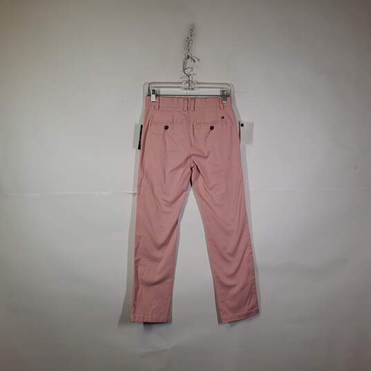 NWT Boys Regular Fit Flat Front Straight Leg Chino Pants Size 14 image number 2