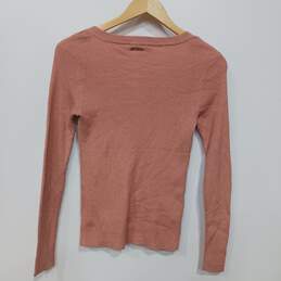 Women’s Michael Kors Square Neck Fitted Long-Sleeve Cropped Top Sz S NWT alternative image