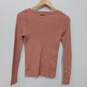 Women’s Michael Kors Square Neck Fitted Long-Sleeve Cropped Top Sz S NWT image number 2
