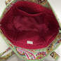 Authentic Womens Green Paisley Inner & Outer Pockets Double Handle Tote Bag image number 8