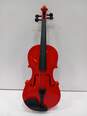 Red Violin With Bow & Case image number 2