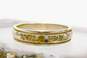 Vintage 10K White Gold & Diamond Accent Hammered Ring 2.3g image number 1