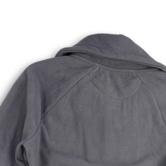 NWT Womens Gray Fleece Pockets Long Sleeve Full-Zip Jacket Size Medium image number 1