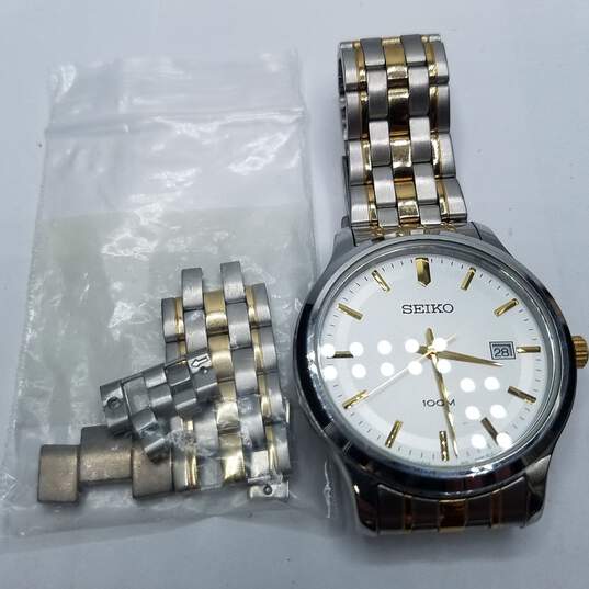 Men's Seiko 100m WR, 39mm Case Stainless Steel Watch image number 1