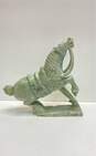 Stone Horse Statue Hand Crafted Oriental Green Stone Folk Art Sculpture image number 1