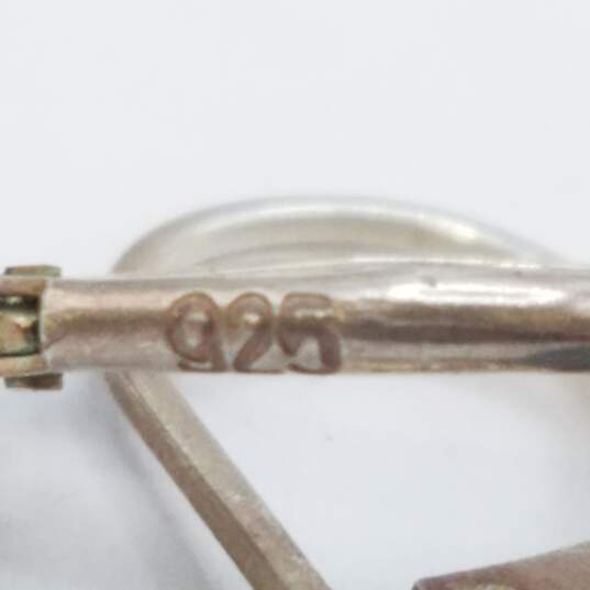 Sterling Silver Multi Gemstone 7 In Bracelets Earring Bundle 4 Pcs 35.1g image number 2