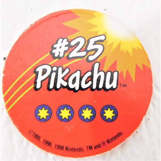 Pokemon Vintage Pikachu Nintendo Cardboard Pog Coin Lot of 3 image number 4