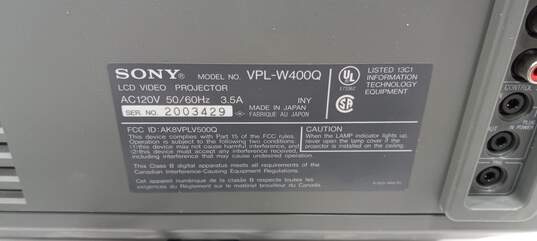 Vintage Sony VPL-W400 3 Panel LCD Projector image number 4