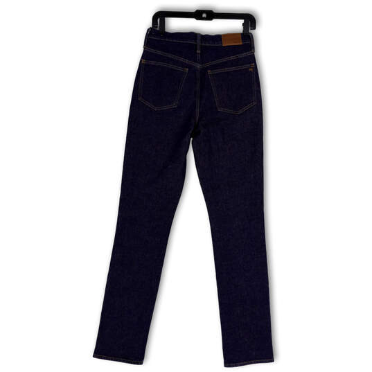 Womens Blue Denim Medium Wash Stretch Pocket Skinny Leg Jeans Size 28 image number 2