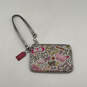 Womens Gray Butterfly Heart Glitter Glam Graffiti Bag Charm Wristlet Wallet image number 1