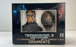 Gentle Giant Terminator 3 T-X Endoskeleton & Battle Damage T-850 Ornaments