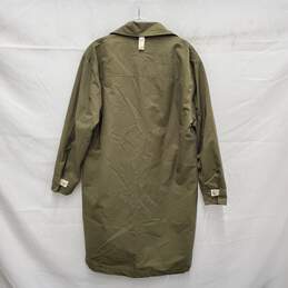 Mod Ref WM's Army Green Cotton Nylon Plaid Lining Overcoat Size SM alternative image