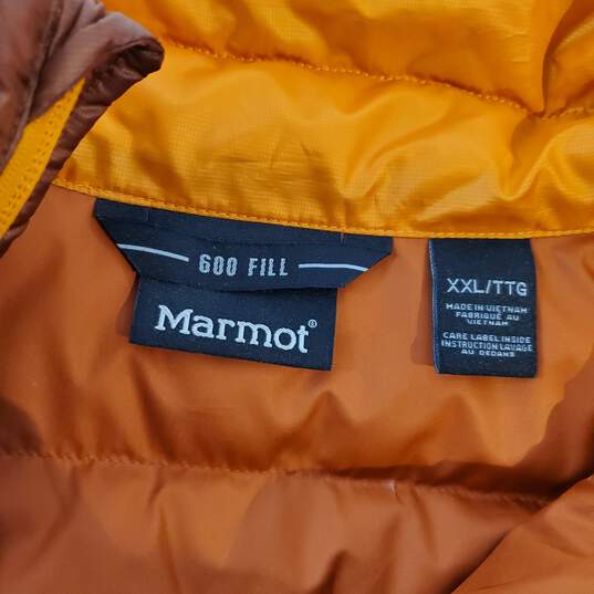 Marmot 600 Fill Duck Down Puffer Jacket Size 2XL image number 3